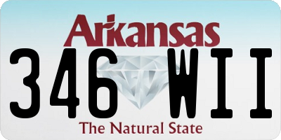 AR license plate 346WII