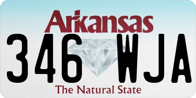 AR license plate 346WJA