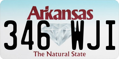 AR license plate 346WJI