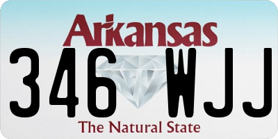 AR license plate 346WJJ