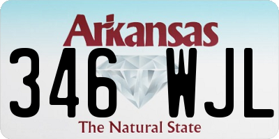 AR license plate 346WJL