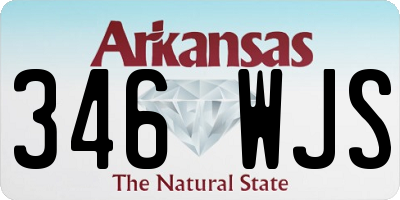 AR license plate 346WJS