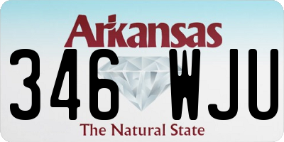 AR license plate 346WJU