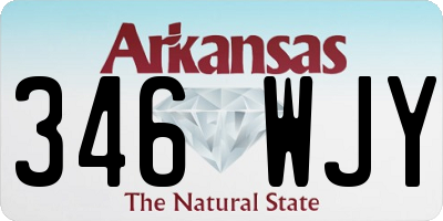 AR license plate 346WJY