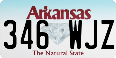 AR license plate 346WJZ