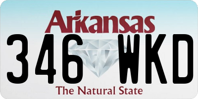 AR license plate 346WKD