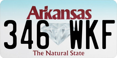 AR license plate 346WKF