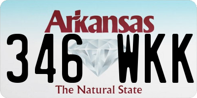 AR license plate 346WKK