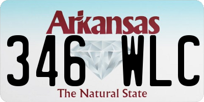 AR license plate 346WLC