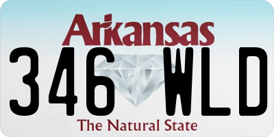AR license plate 346WLD