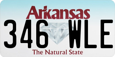 AR license plate 346WLE