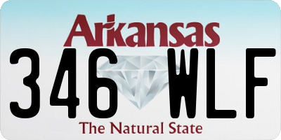 AR license plate 346WLF