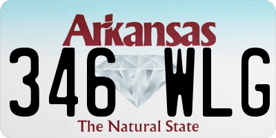 AR license plate 346WLG