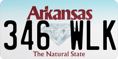 AR license plate 346WLK