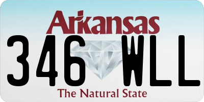 AR license plate 346WLL