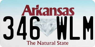 AR license plate 346WLM
