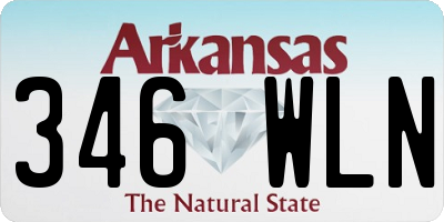 AR license plate 346WLN