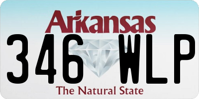 AR license plate 346WLP
