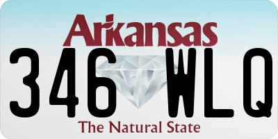 AR license plate 346WLQ
