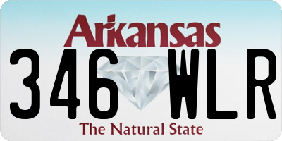 AR license plate 346WLR