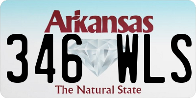 AR license plate 346WLS