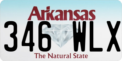 AR license plate 346WLX