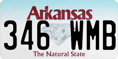 AR license plate 346WMB
