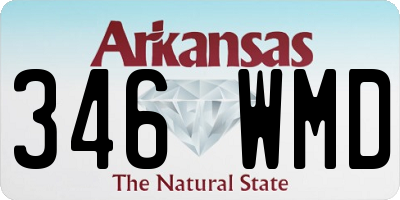 AR license plate 346WMD