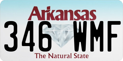 AR license plate 346WMF