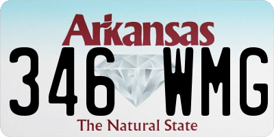 AR license plate 346WMG
