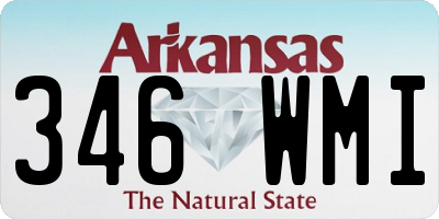 AR license plate 346WMI