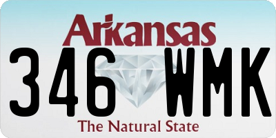 AR license plate 346WMK