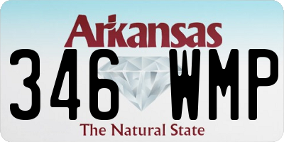 AR license plate 346WMP