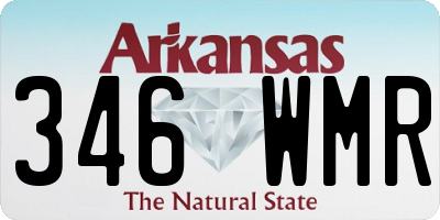 AR license plate 346WMR