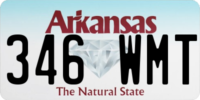AR license plate 346WMT