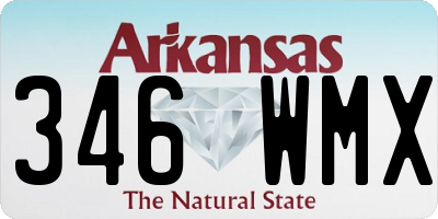 AR license plate 346WMX