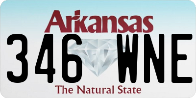 AR license plate 346WNE