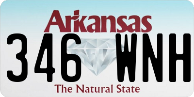 AR license plate 346WNH