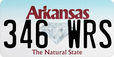AR license plate 346WRS