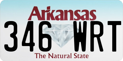 AR license plate 346WRT