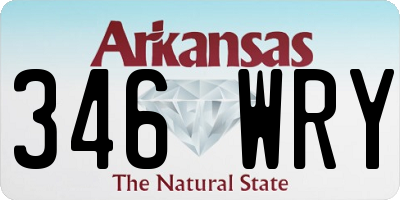 AR license plate 346WRY