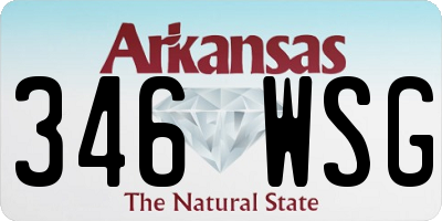 AR license plate 346WSG
