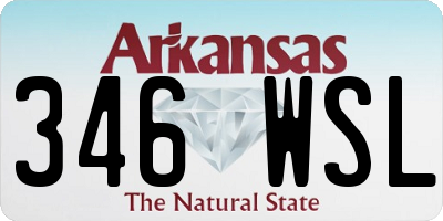 AR license plate 346WSL