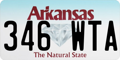 AR license plate 346WTA