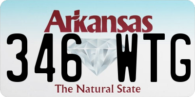 AR license plate 346WTG