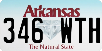 AR license plate 346WTH