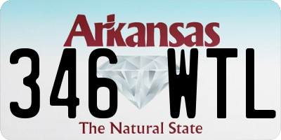 AR license plate 346WTL