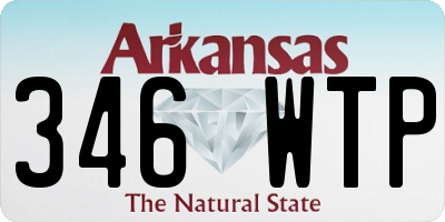 AR license plate 346WTP