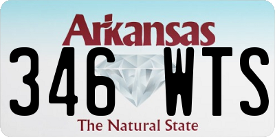 AR license plate 346WTS