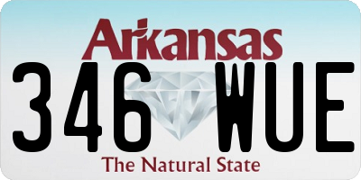 AR license plate 346WUE